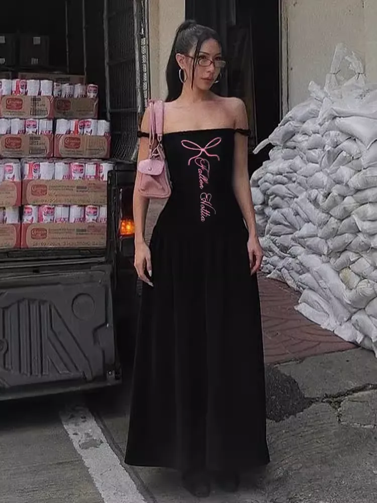 - Off the shoulder long dress    GEU1355