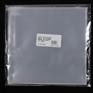12" Gatefold Outer Sleeves w/ No Flaps - 4mil (10 pack)