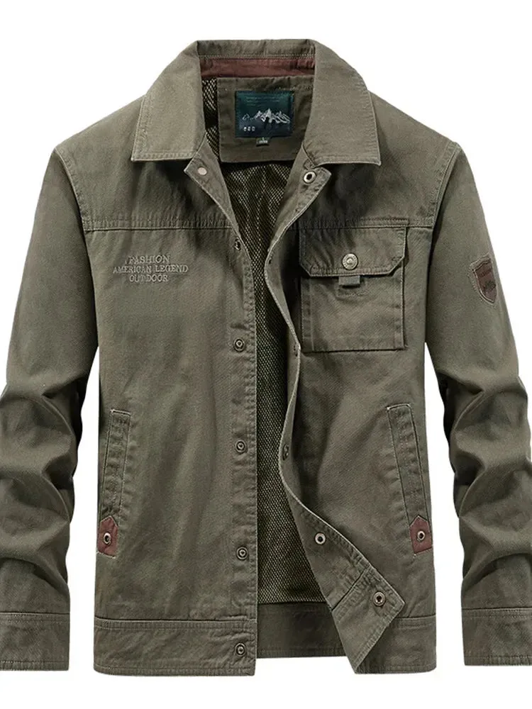 2025Waterproof Tactical Jacket Men Spring Autumn Multi-pocket Wear-resistant Windbreaker Coat Military Thin Cargo Jackets