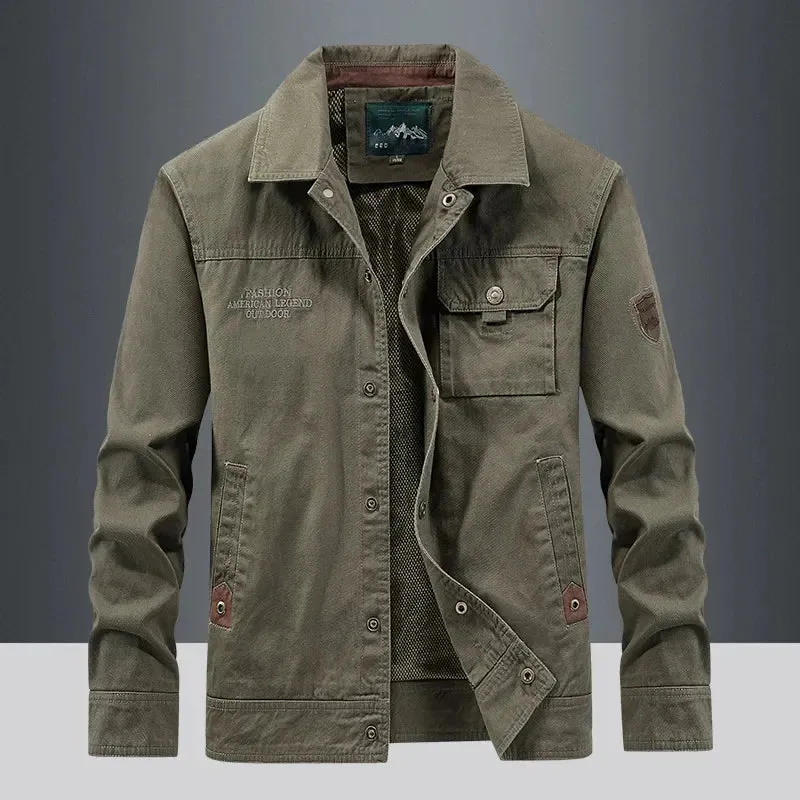2025Waterproof Tactical Jacket Men Spring Autumn Multi-pocket Wear-resistant Windbreaker Coat Military Thin Cargo Jackets