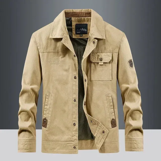 2025Waterproof Tactical Jacket Men Spring Autumn Multi-pocket Wear-resistant Windbreaker Coat Military Thin Cargo Jackets
