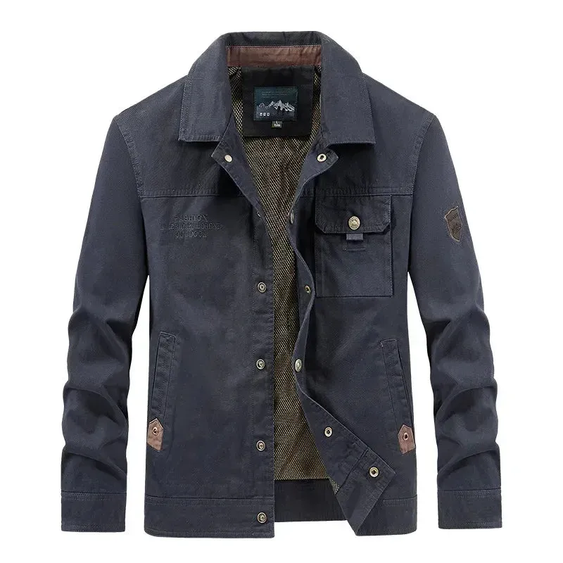 2025Waterproof Tactical Jacket Men Spring Autumn Multi-pocket Wear-resistant Windbreaker Coat Military Thin Cargo Jackets