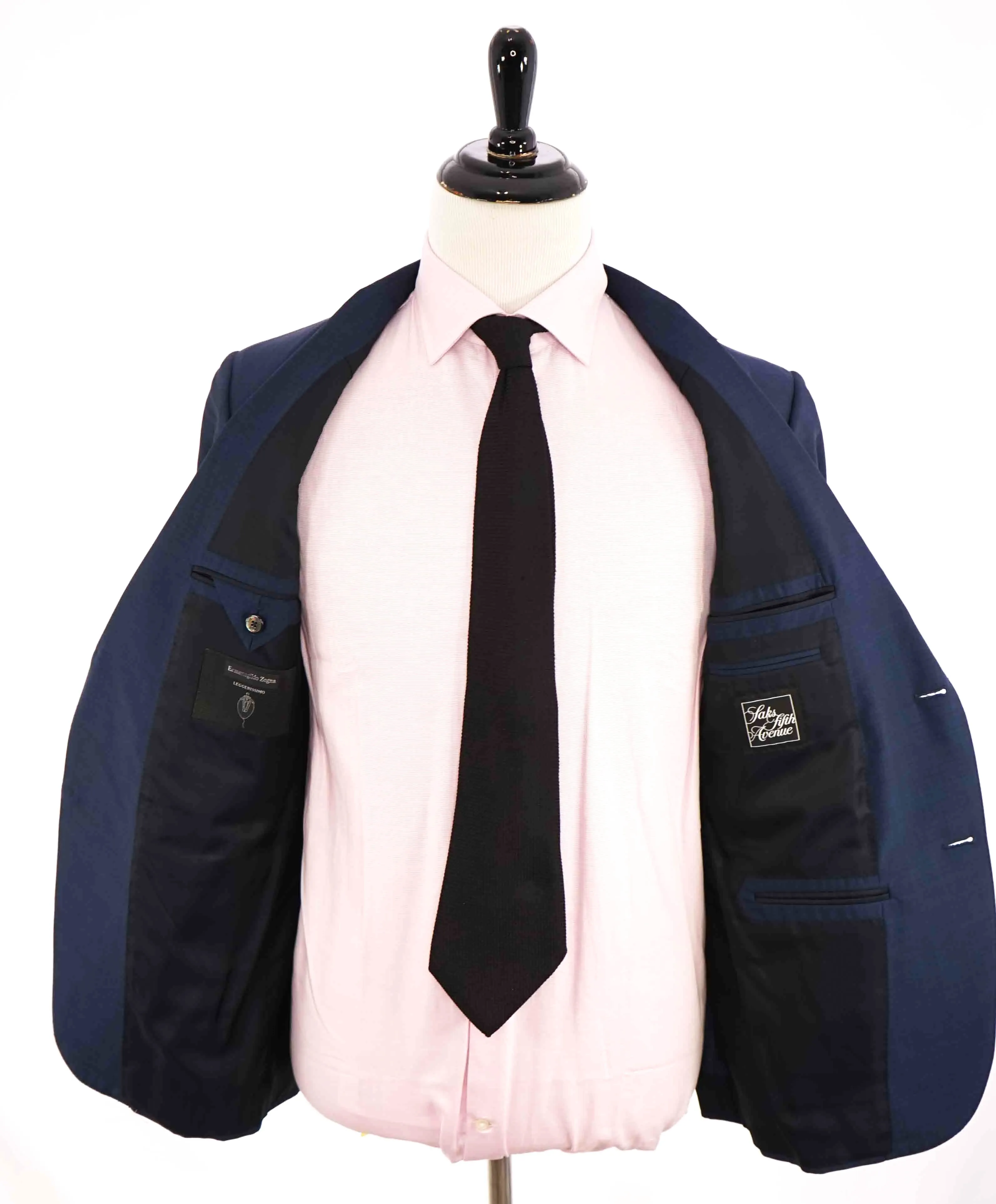 $4,995 ERMENEGILDO ZEGNA -“LEGGERISSIMO" Premium SILK Blue Suit - 40R