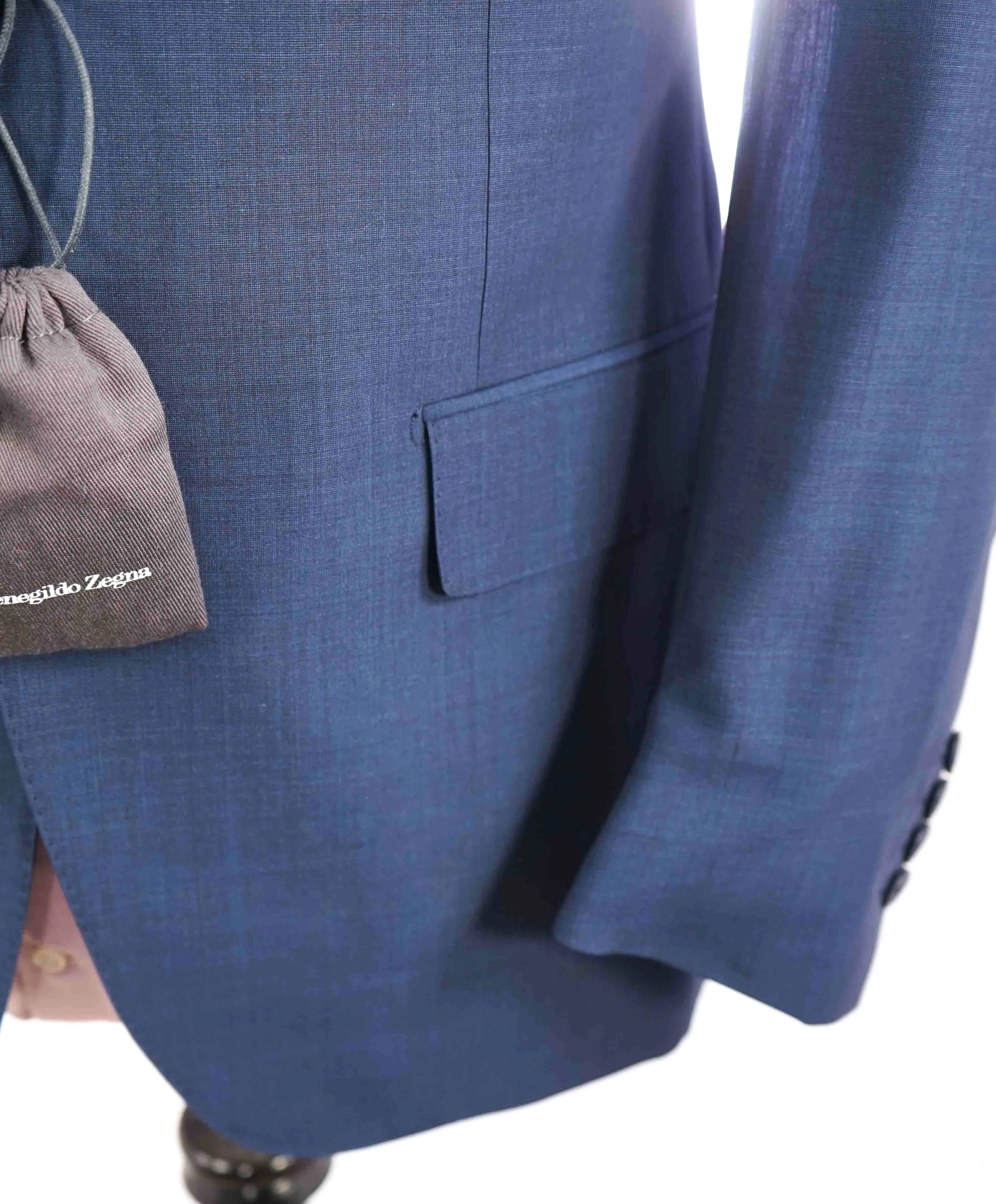 $4,995 ERMENEGILDO ZEGNA -“LEGGERISSIMO" Premium SILK Blue Suit - 40R