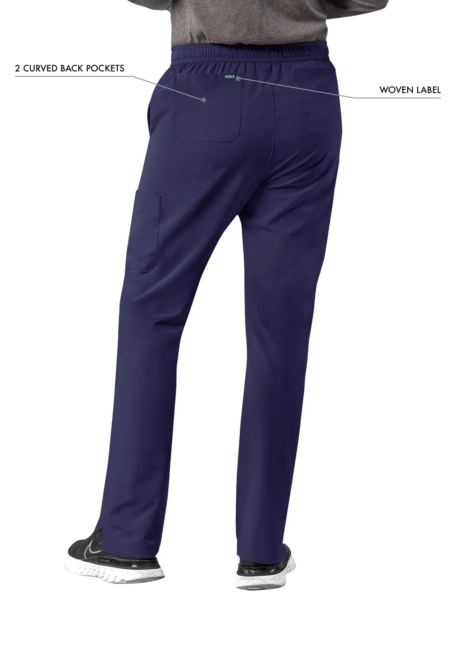 ADAR Addition Men's Slim Leg Cargo Drawstring Pant (A6106)