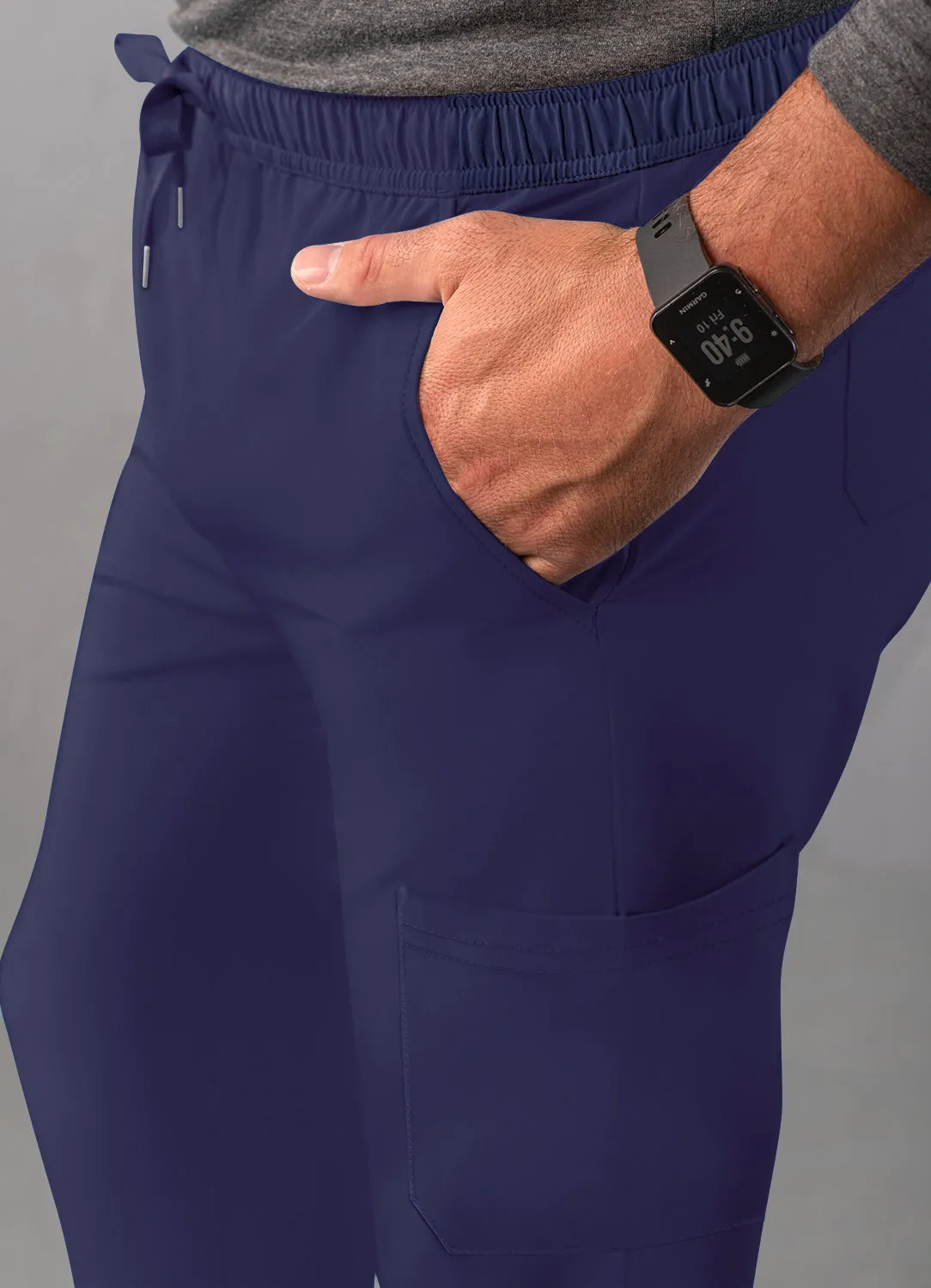 ADAR Addition Men's Slim Leg Cargo Drawstring Pant (A6106)