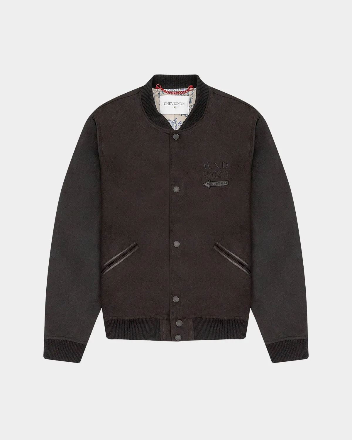AIR WEAR AVIATOR BOMBER JACKET IN BLACK
