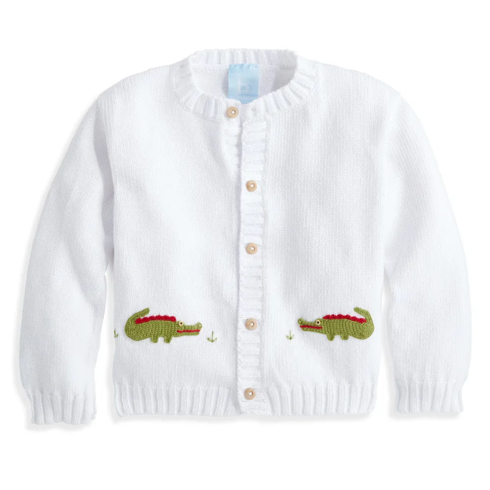 Alligator Applique Cardigan