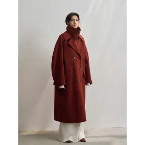 Alpaca Wool Double-Breasted Coat