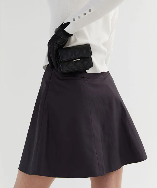 Anell Golf Slim Fit Full Skirt - Charcoal
