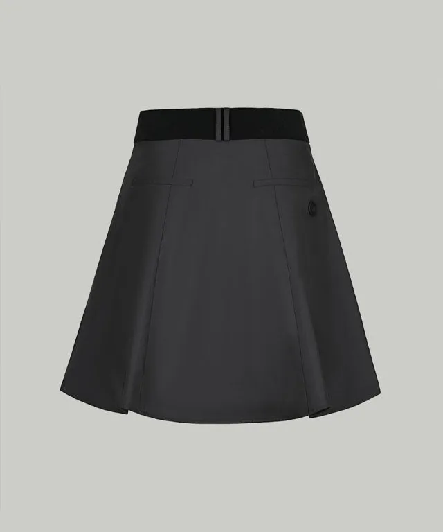 Anell Golf Slim Fit Full Skirt - Charcoal