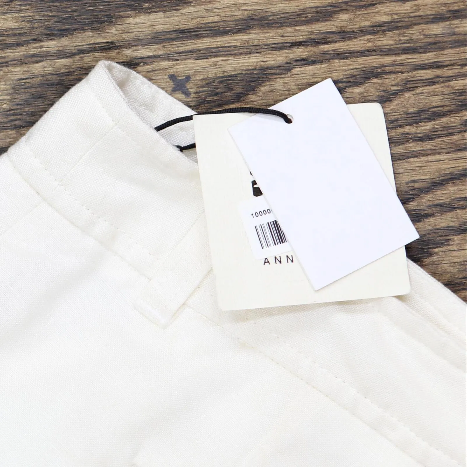 Anne Klein Womens Linen-Blend Slim-Leg Ankle Pants 10869513