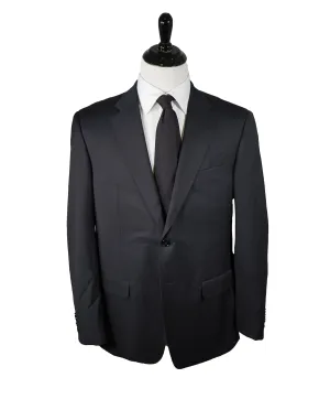 ARMANI COLLEZIONI - “G Line” Natural Stretch Solid Navy Suit - 44R