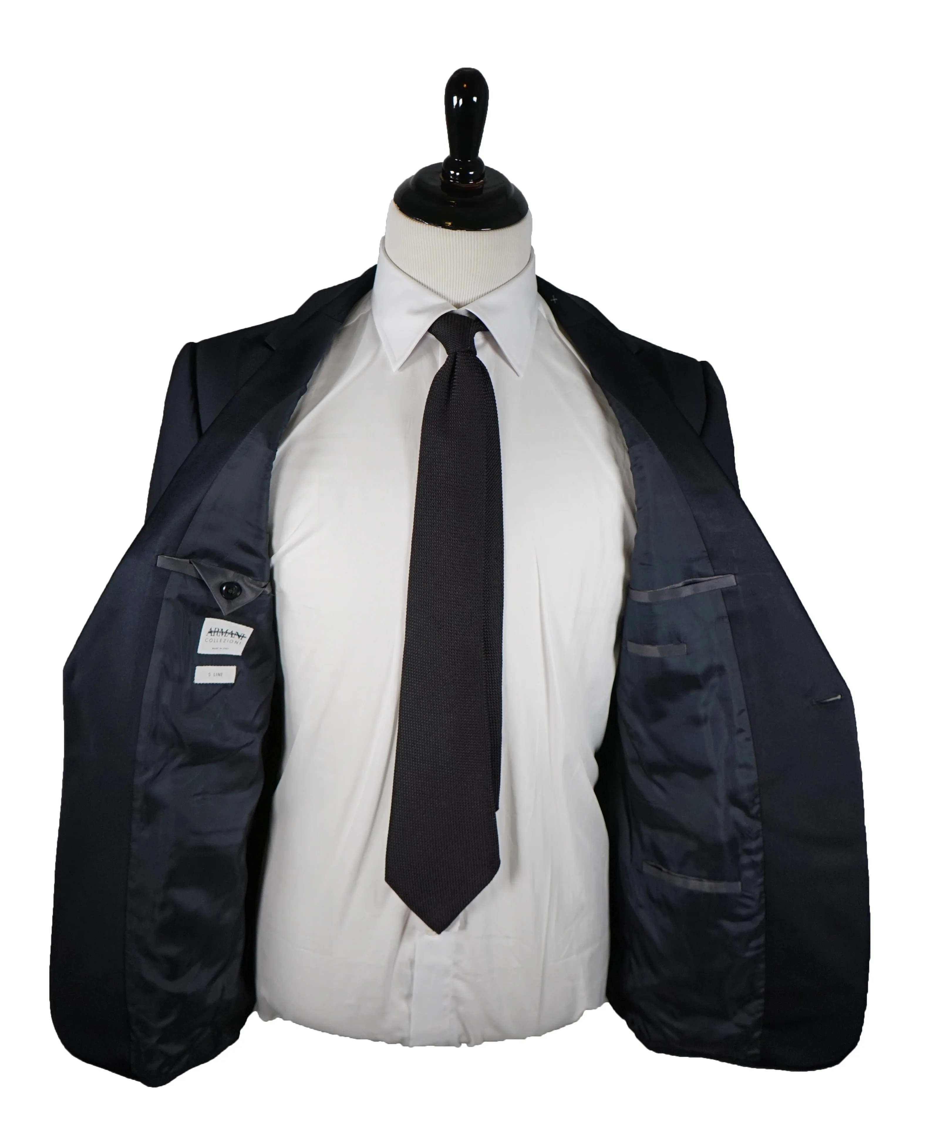 ARMANI COLLEZIONI - S Line Navy Blue Tuxedo Peak Lapels - 42R