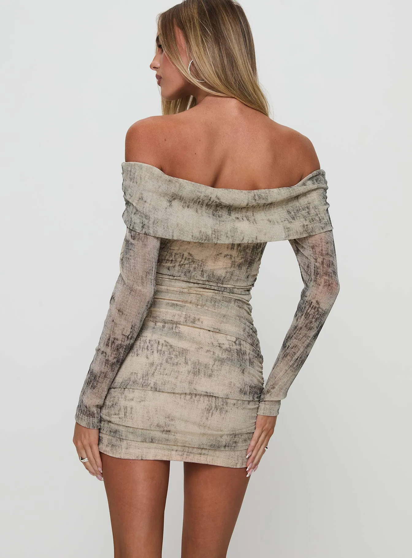 Artefact Off The Shoulder Mini Dress Multi