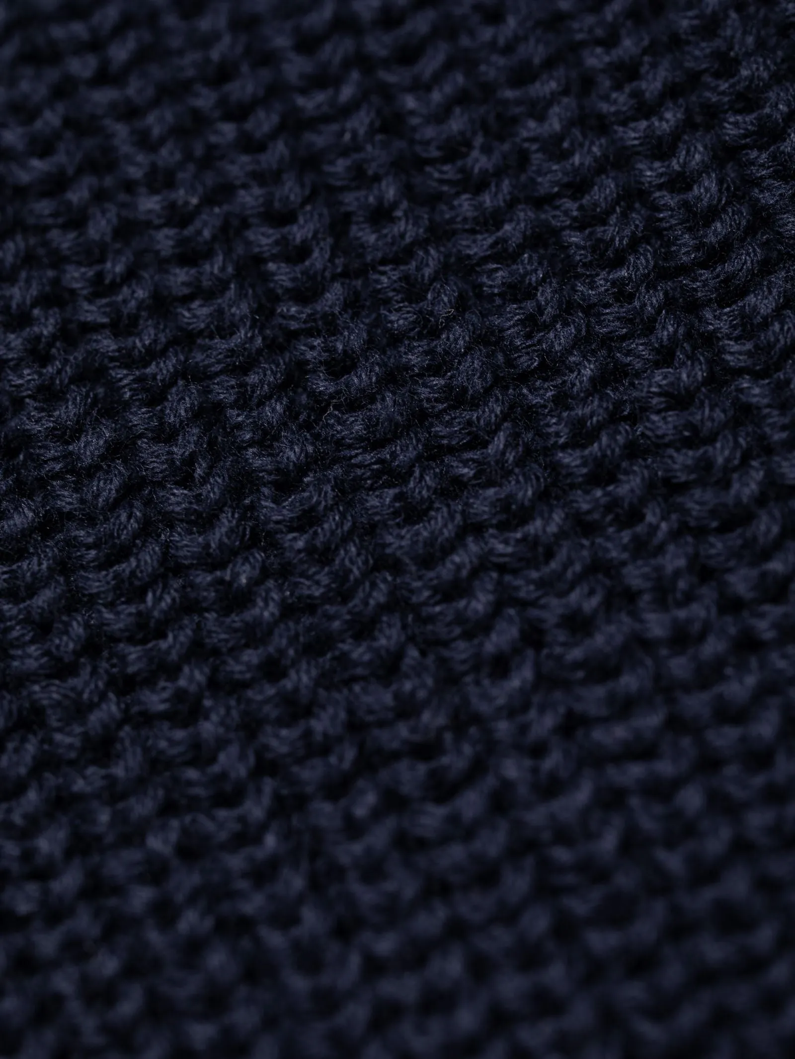 august rib cotton sweater in navy
