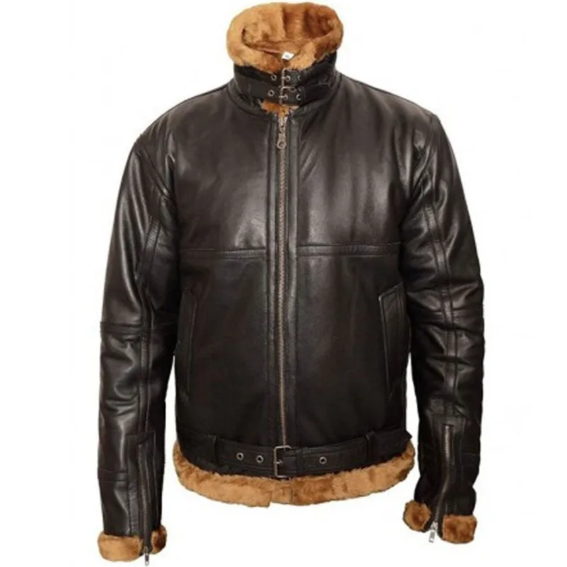 B3 Sheepskin Aviator Leather Bomber Jacket