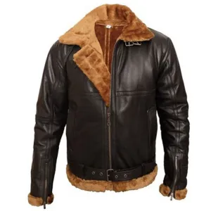 B3 Sheepskin Aviator Leather Bomber Jacket