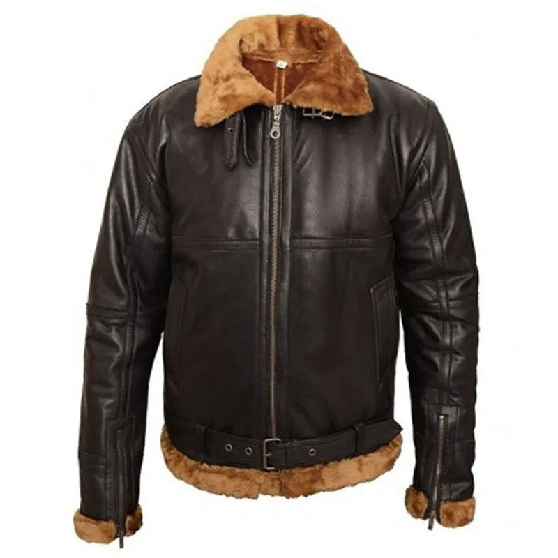 B3 Sheepskin Aviator Leather Bomber Jacket
