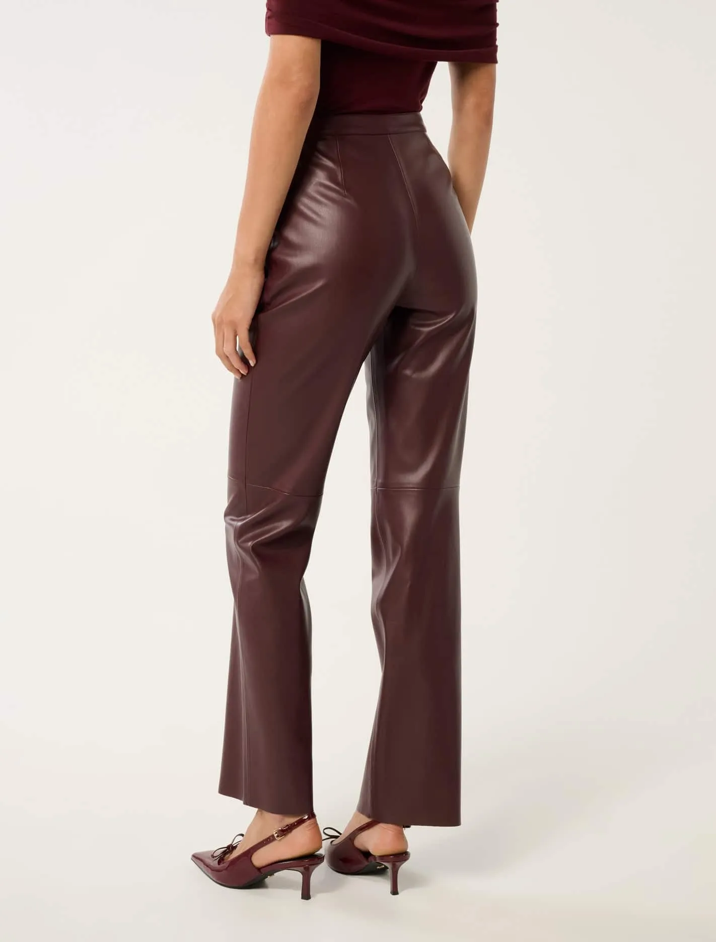 Bailee Vegan Leather Slim Pants