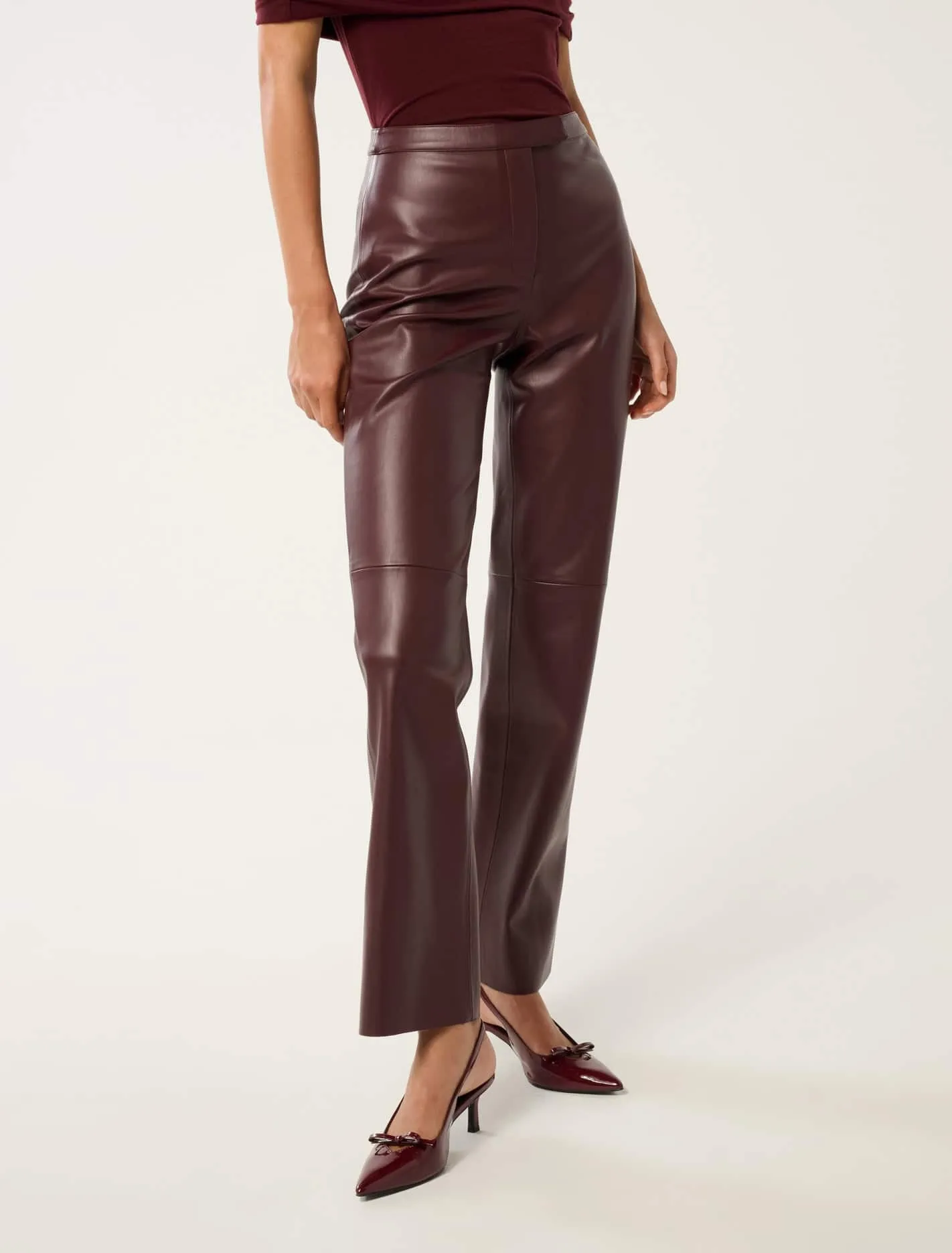 Bailee Vegan Leather Slim Pants