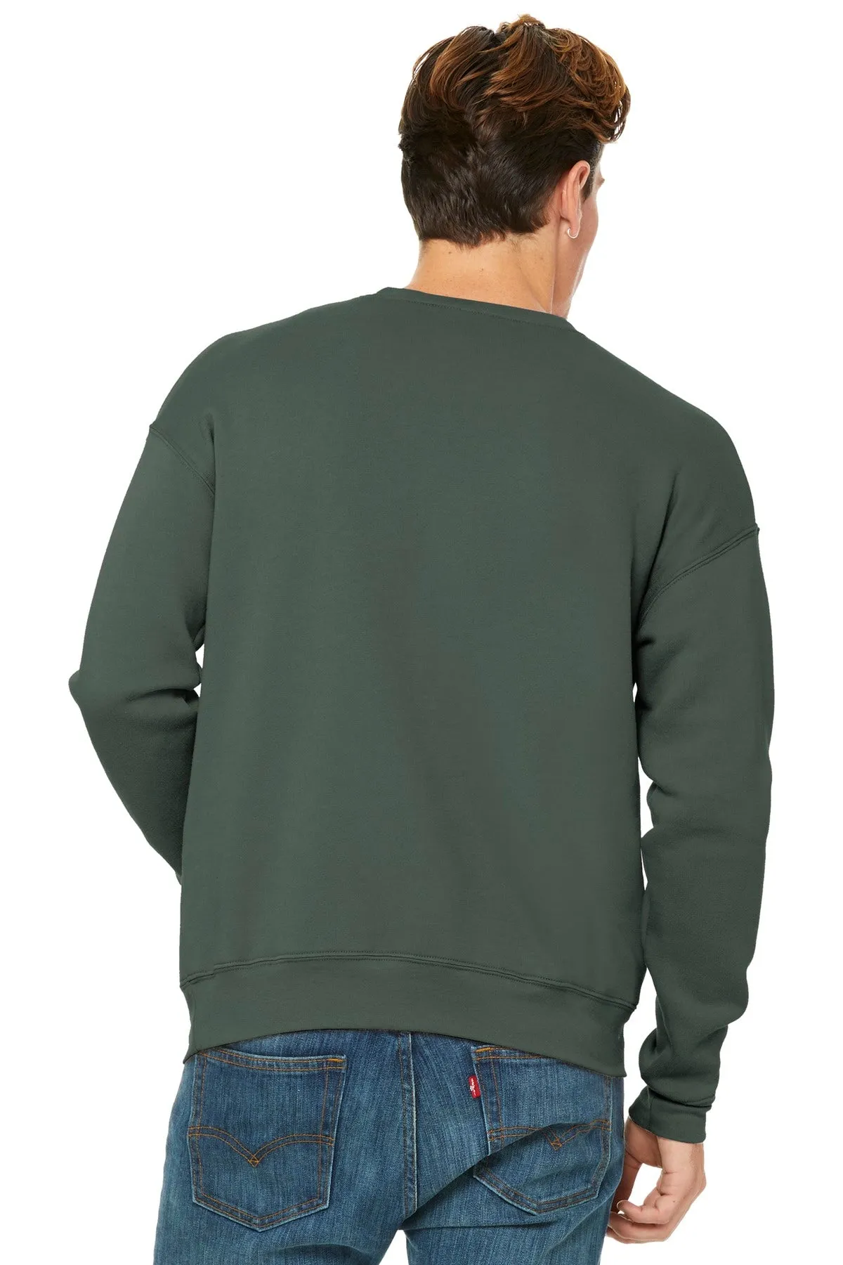 BELLA CANVAS  Unisex Sponge Fleece Drop Shoulder Sweatshirt. BC3945 Military Green