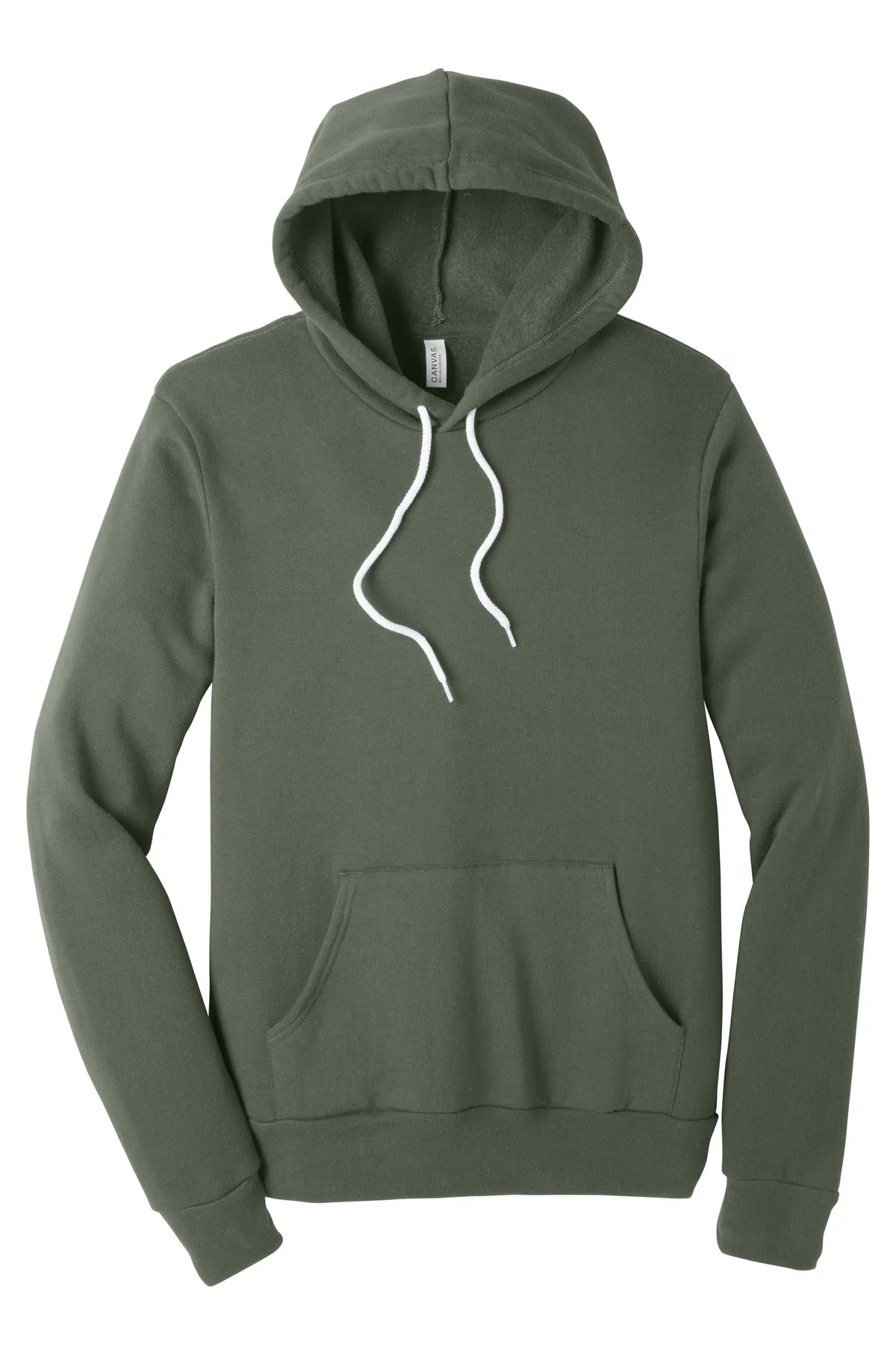 BELLA CANVAS  Unisex Sponge Fleece Pullover Hoodie. BC3719 Military Green