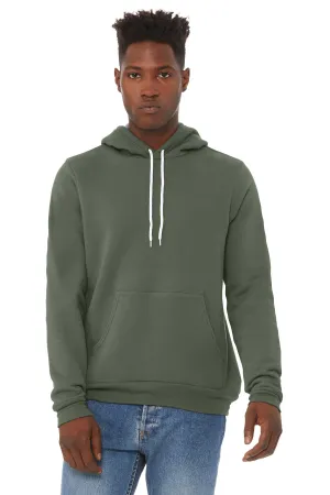 BELLA CANVAS  Unisex Sponge Fleece Pullover Hoodie. BC3719 Military Green