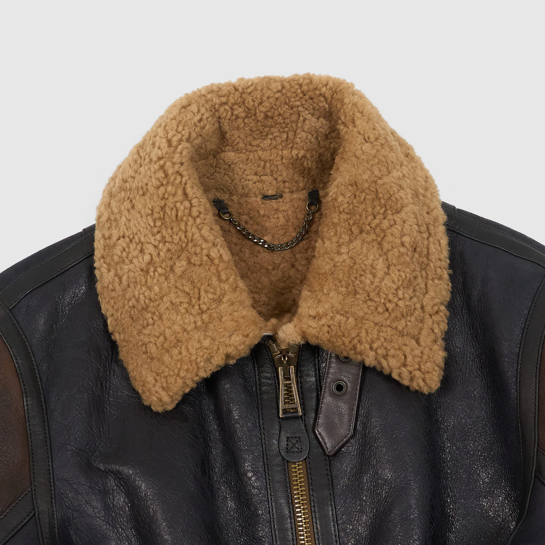 Belstaff Ladies Aviator Shearling Leather Jacket