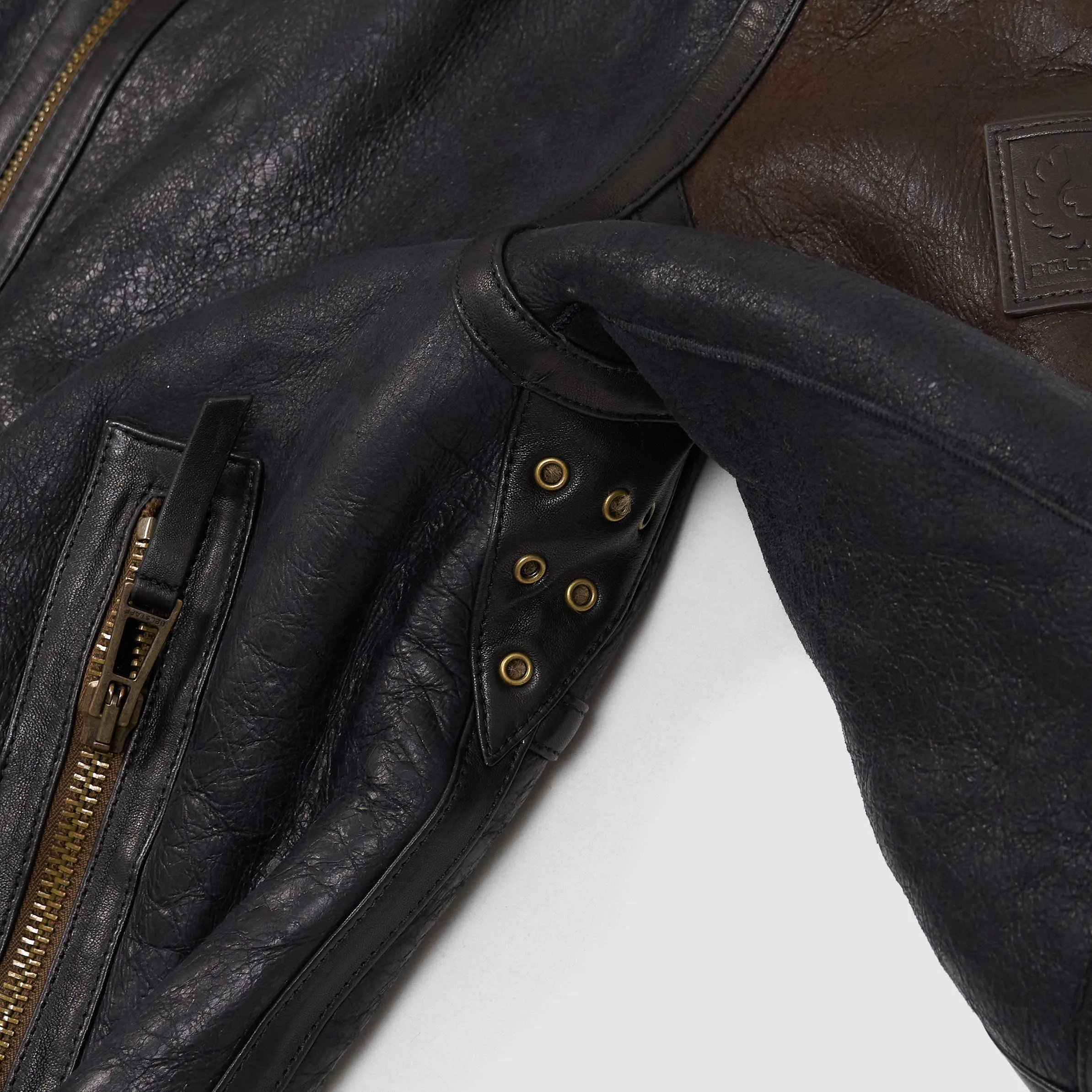 Belstaff Ladies Aviator Shearling Leather Jacket