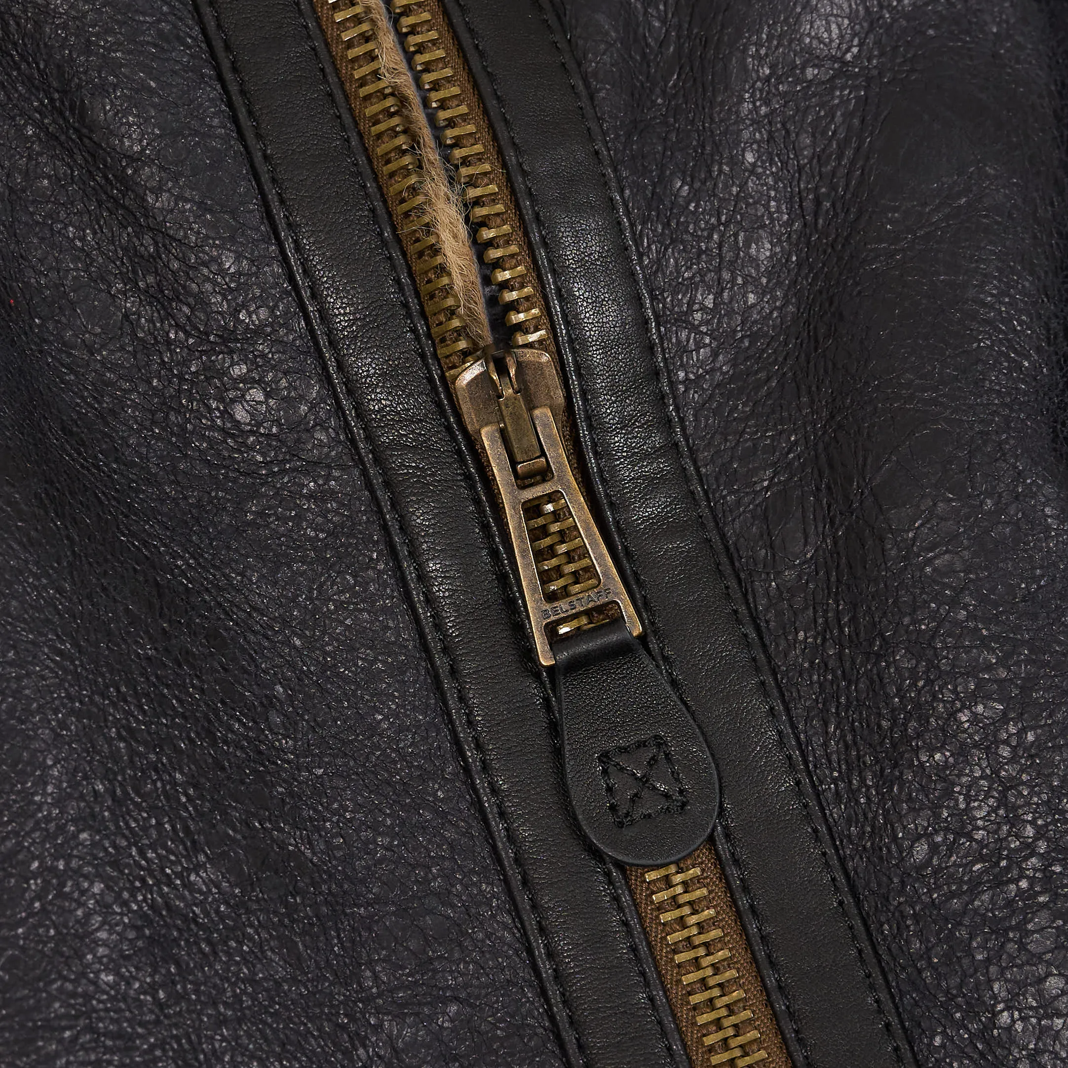 Belstaff Ladies Aviator Shearling Leather Jacket