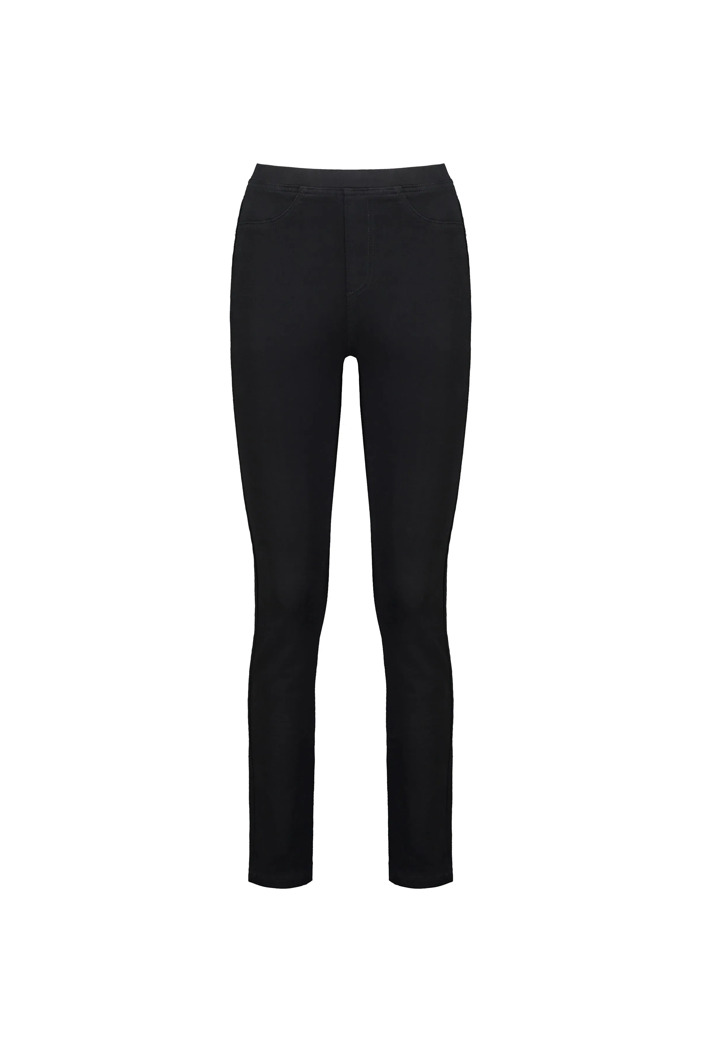 Black Knit Denim Pant