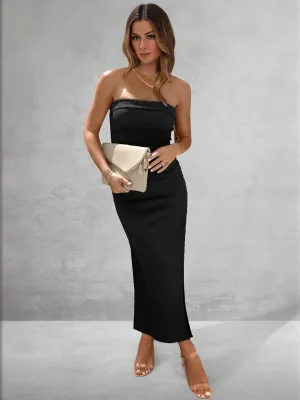 Black Off Shoulder Bodycon Dress