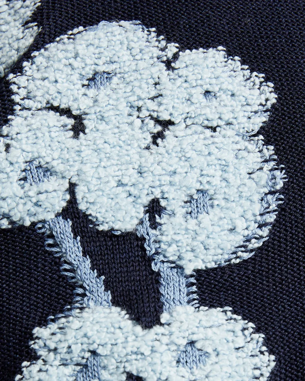 Bright Indigo Cropped Sweater