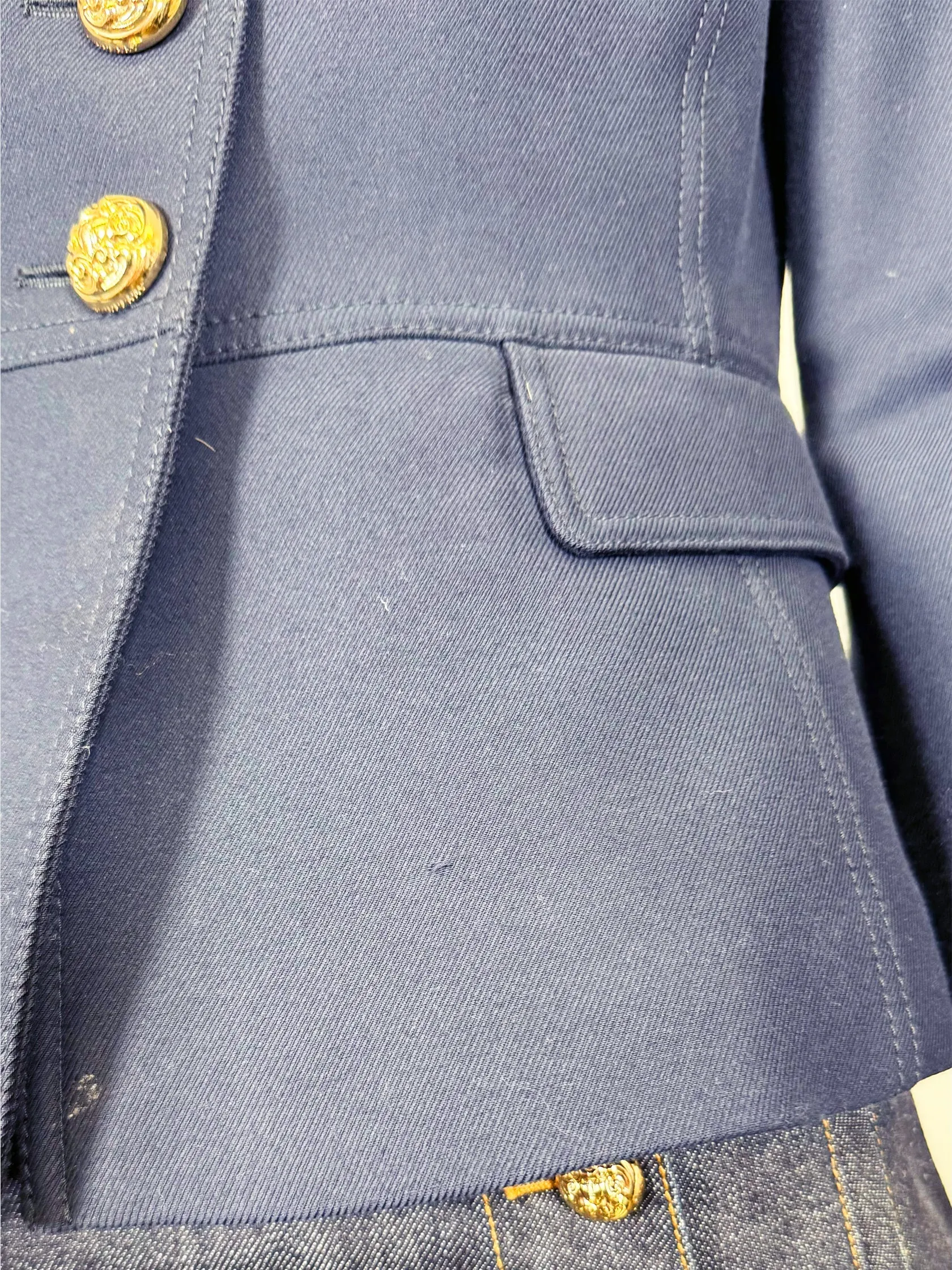 Button-Up Military Jacket - Size 6