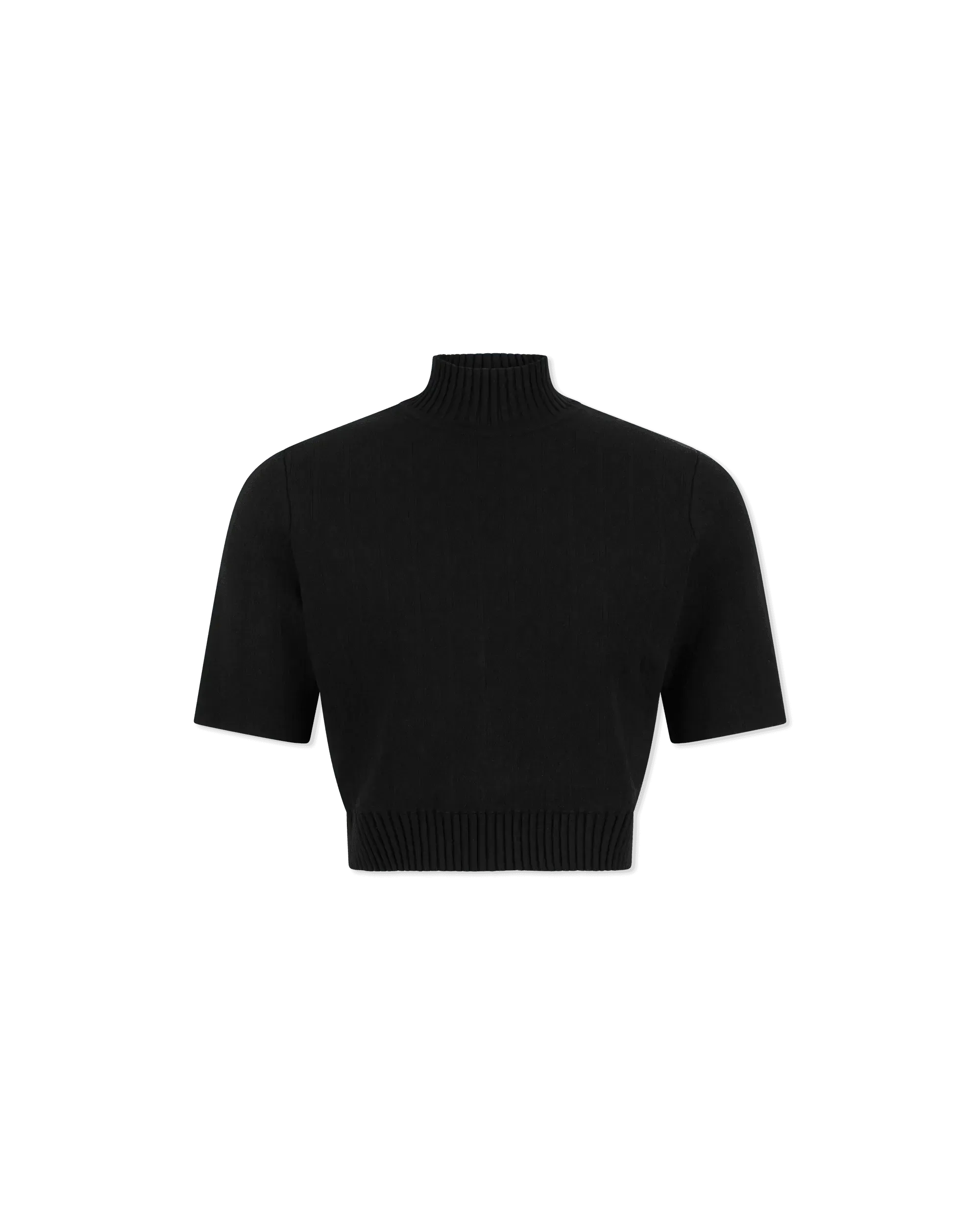Caia Mock Neck Stretch Viscose Knit Top