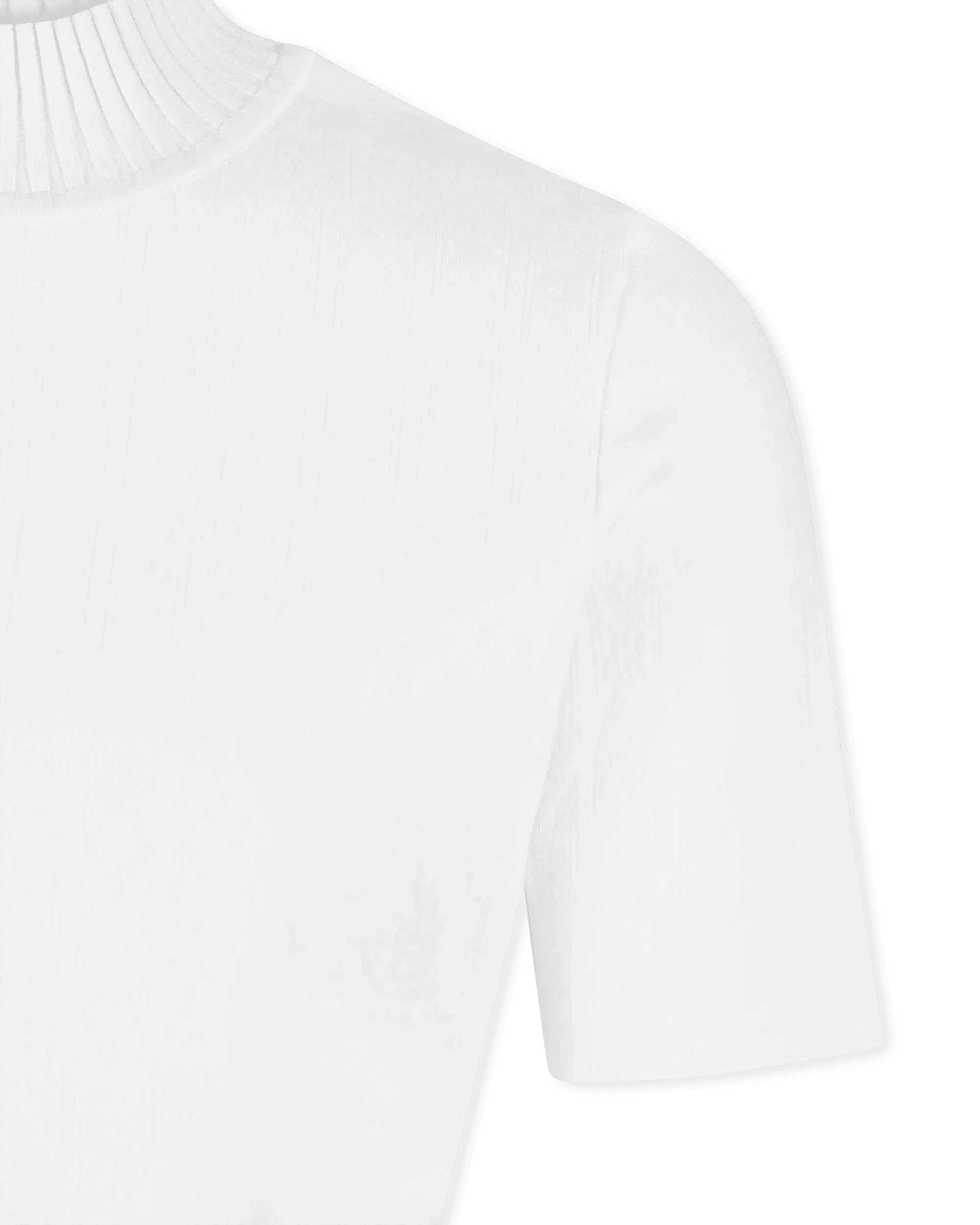 Caia Mock Neck Stretch Viscose Knit Top