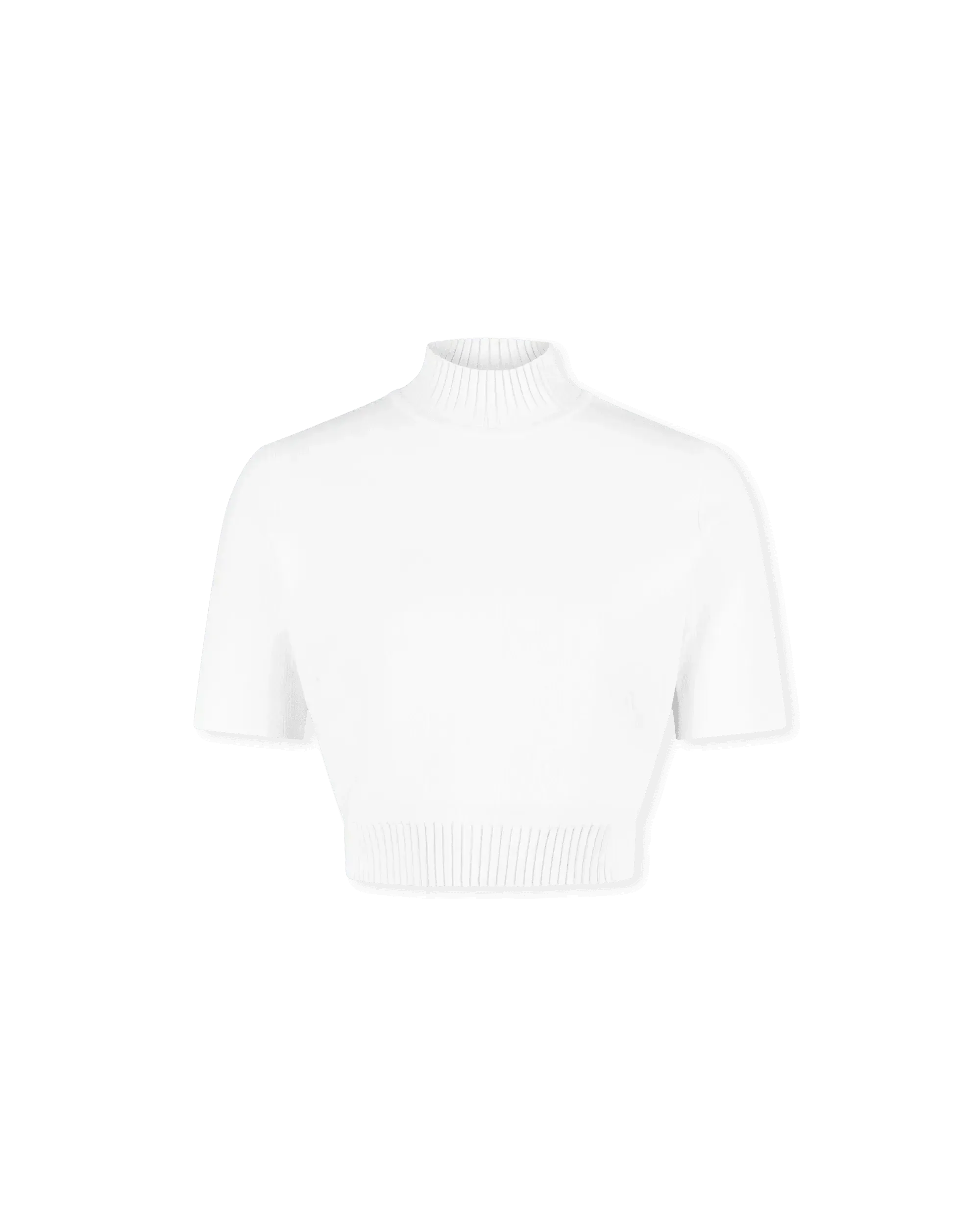 Caia Mock Neck Stretch Viscose Knit Top
