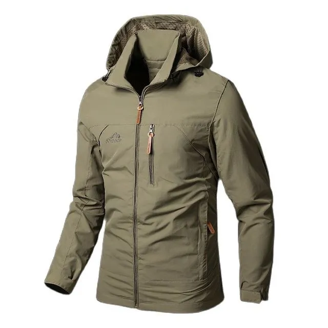Camping Sports Men Waterproof Military Hooded Jacket