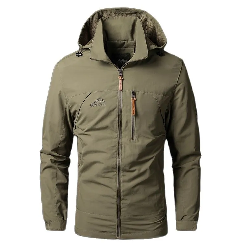 Camping Sports Men Waterproof Military Hooded Jacket