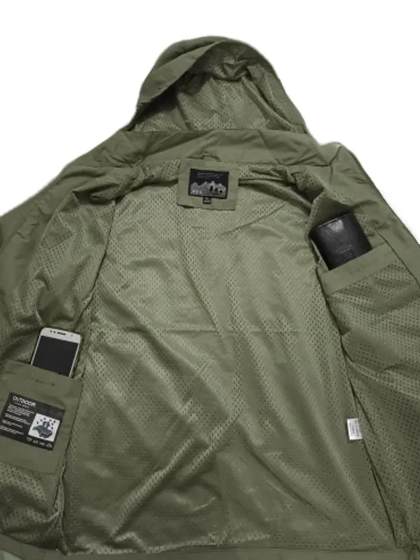 Camping Sports Men Waterproof Military Hooded Jacket