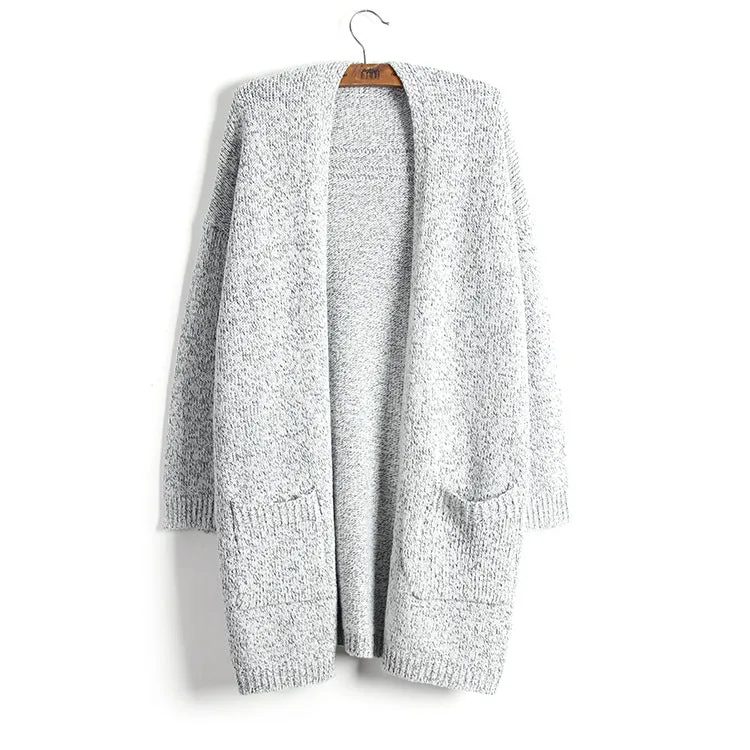 Cardigan Coat Women's Long Long Sleeve Large Pocket Sweater