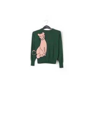 Cat intarsia sweater