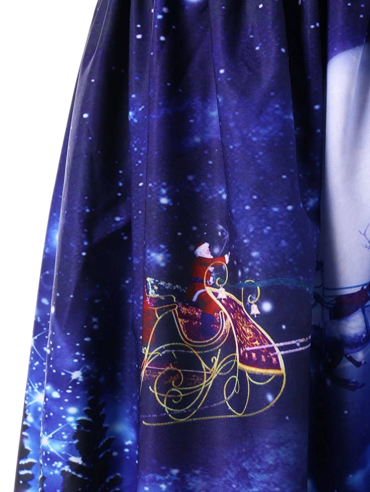 Christmas Night Square Neck Dress