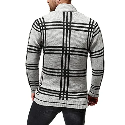 Classic Plaid Cardigan Sweater