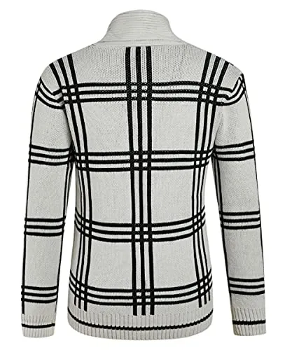 Classic Plaid Cardigan Sweater