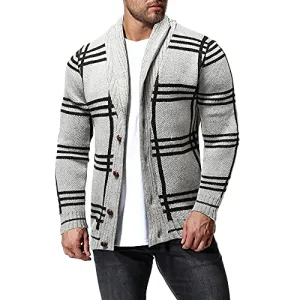 Classic Plaid Cardigan Sweater