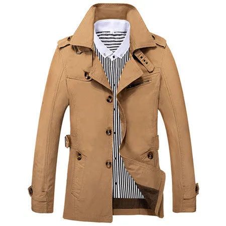 coat men jacket casual washed long outerwear & coats mens cotton jackets down parka 1306 m-5xl