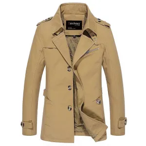 coat men jacket casual washed long outerwear & coats mens cotton jackets down parka 1306 m-5xl