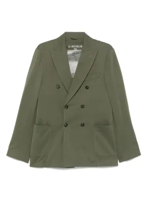 Cotton double-breasted jacket